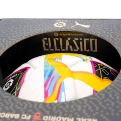 Balón Puma LaLiga 1 Orbita Hybrid "El Clásico" 2022-2023 -ADIDAS Ventas balon puma laliga 1 orbita hybrid el clasico 2022 2023 white beetroot purple blue atoll 4