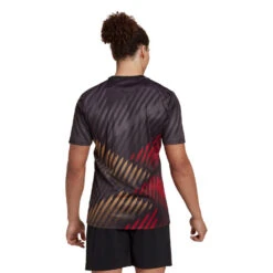 Camiseta Adidas Alemania Pre-Match Mundial Qatar 2022 -ADIDAS Ventas camiseta adidas alemania pre match mundial qatar 2022 black grey six victory red 3