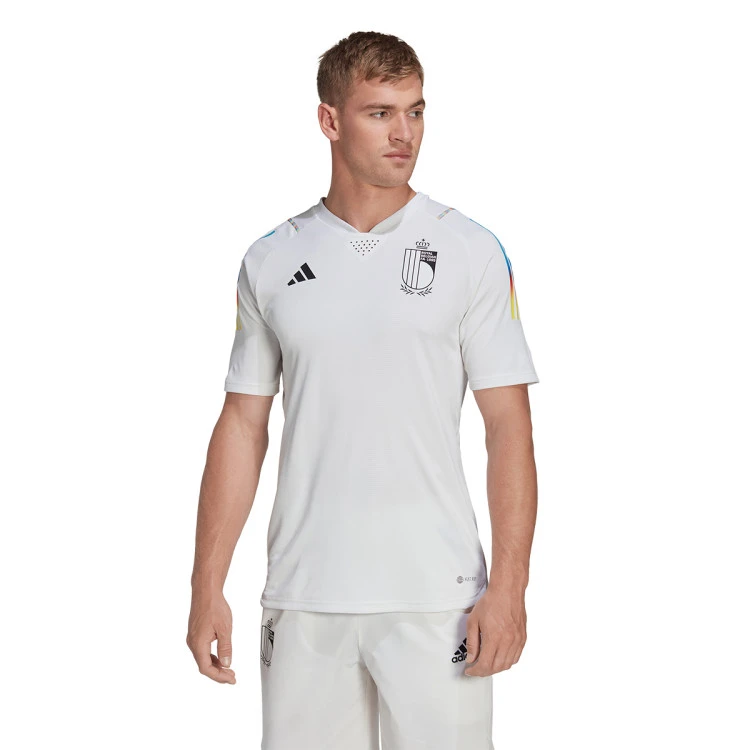 Camiseta Adidas Bélgica Pre-Match Mundial Qatar 2022 5 Camiseta Adidas Bélgica Pre-Match Mundial Qatar 2022 - Imagen 3