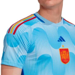 Camiseta Adidas España Segunda Equipación Authentic Mundial Qatar 2022 -ADIDAS Ventas camiseta adidas espana segunda equipacion authentic world cup 2022 glow blue glory blue 4