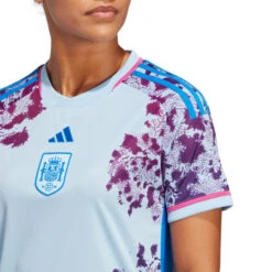 Camiseta Adidas España Segunda Equipación Mundial Femenino 2023 Mujer -ADIDAS Ventas camiseta adidas espana segunda equipacion mundial femenino 2023 mujer glow blue 4