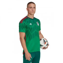 Camiseta Adidas México Primera Equipación Mundial Qatar 2022 -ADIDAS Ventas camiseta adidas mexico primera equipacion world cup 2022 vivid green collegiate green 3