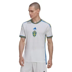Camiseta Adidas Suecia Segunda Equipación 2022-2023 -ADIDAS Ventas camiseta adidas suecia segunda equipacion world cup 2022 white glory blue 2