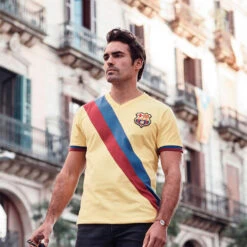 Camiseta COPA FC Barcelona Away 1978 - 79 Retro -ADIDAS Ventas camiseta copa fc barcelona away 1978 79 camiseta de futbol retro yellow 3