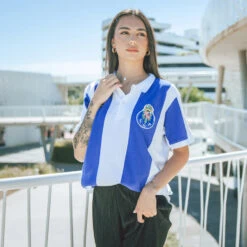Camiseta COPA FC Porto 1951 - 52 Retro -ADIDAS Ventas camiseta copa fc porto 1951 52 retro football shirt whiteblue 3