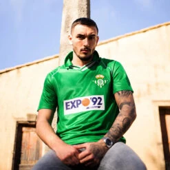 Camiseta COPA Real Betis 1987 - 90 Away Retro -ADIDAS Ventas camiseta copa real betis 1987 90 away retro football shirt green 3