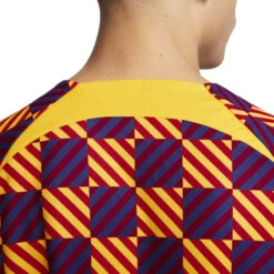 Camiseta Nike FC Barcelona Pre-Match 2022-2023 10 Camiseta Nike FC Barcelona Pre-Match 2022-2023 -ADIDAS Ventas camiseta nike fc barcelona pre match 2022 2023 yellow noble red 3