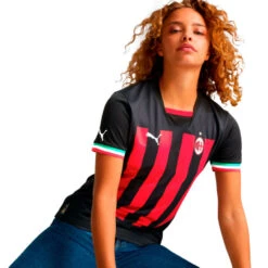 Camiseta Puma AC Milan Primera Equipación Replica 2022-2023 Mujer -ADIDAS Ventas camiseta puma ac milan primera equipacion 2022 2023 mujer black tango red 2