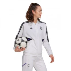 Chaqueta Adidas Real Madrid CF Training 2022-2023 Mujer -ADIDAS Ventas chaqueta adidas real madrid cf training 2022 2023 mujer white 3