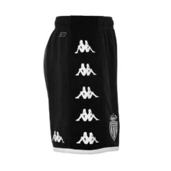 Pantalón Corto Kappa AS Monaco Segunda Equipación 2022-2023 Niño -ADIDAS Ventas pantalon corto kappa as monaco segunda equipacion 2022 2023 nino grey smoke black white 2