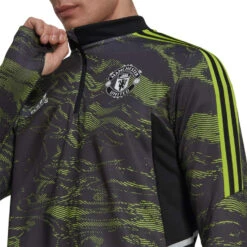 Sudadera Adidas Manchester United FC Training 2022-2023 -ADIDAS Ventas sudadera adidas manchester united fc training 2022 2023 semi solar slime black 3