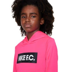 Sudadera Nike Dri-Fit NIKE F.C. Libero Fleece Hoodie Niño -ADIDAS Ventas sudadera nike y nk df fc libero hoodie hyper pinkwhiteblack 2