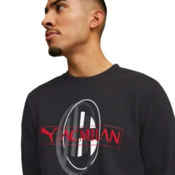 Sudadera Puma AC Milan Fanswear 2022-2023 -ADIDAS Ventas sudadera puma ac milan fanswear 2022 2023 black tango red 3