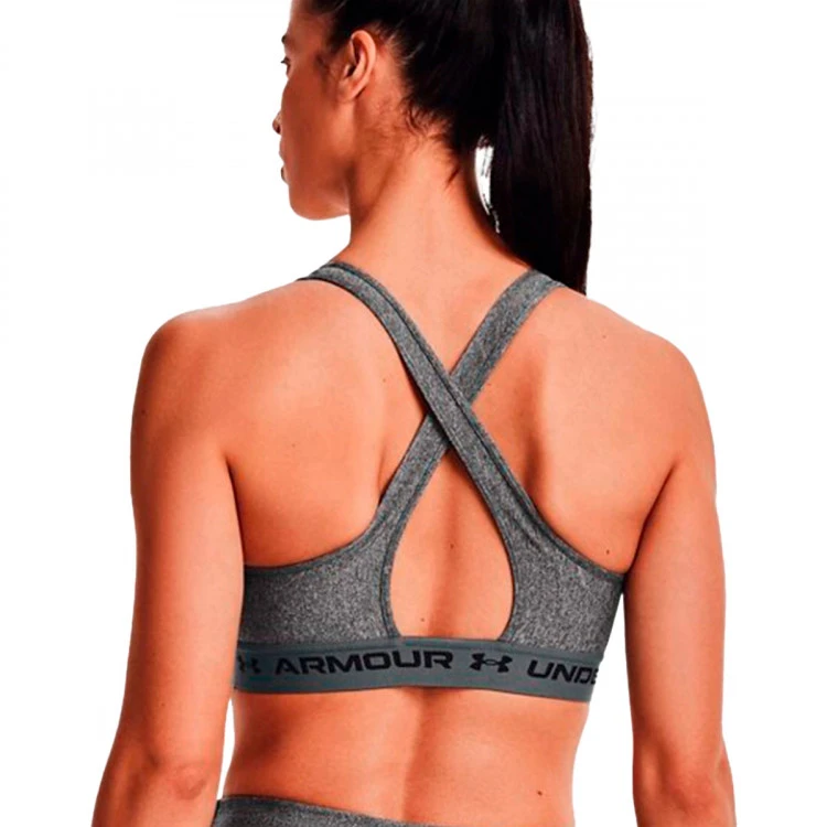 Sujetador Under Armour UA Crossback Mid Heather Mujer 4 Sujetador Under Armour UA Crossback Mid Heather Mujer - Imagen 2